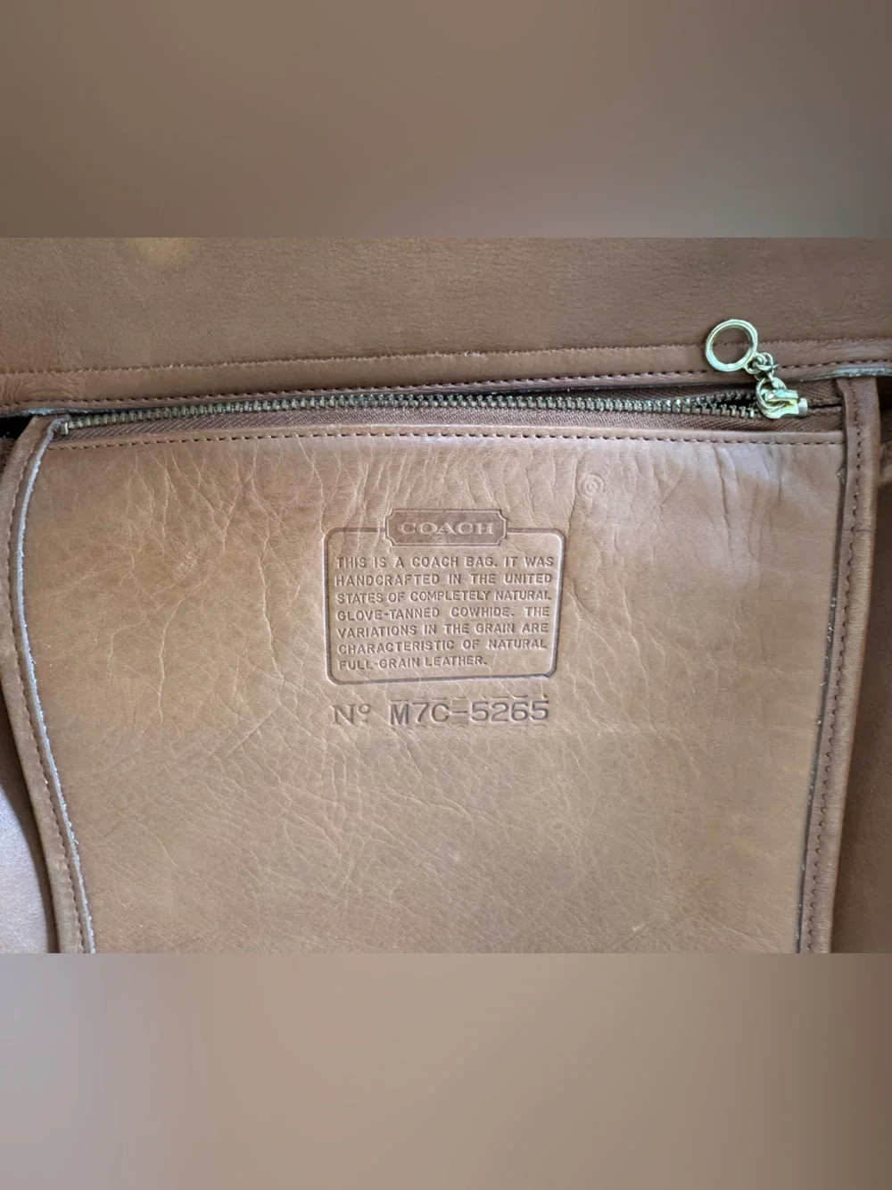 Vintage Coach Lexington Briefcase 5265 in British Tan READ